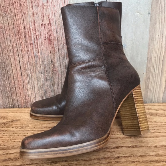 BONGO Shoes - Bongo Leather Heeled Boots 8-1/2